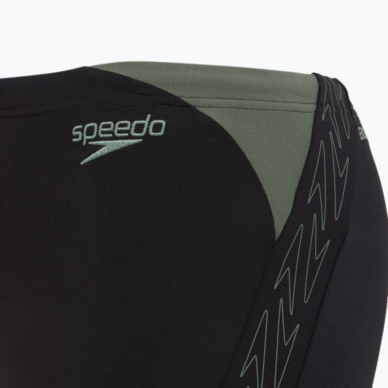 Мъжки боксерки за плуване Speedo HyperBoom Splice Aquashort black/ country green 4