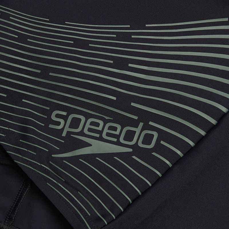 Мъжки боксерки за плуване Speedo Medley Logo Aquashort black/country green 4