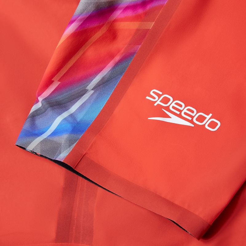 Дамски цял бански костюм Speedo Fastskin LZR Pure Valor 2.0 Openback Kneeskin flame red/picton blue 3