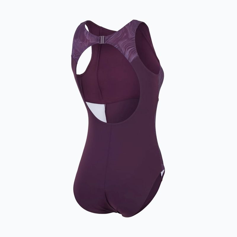 Бански от една част Speedo Shaping LapisNite One Piece plum dandy 2