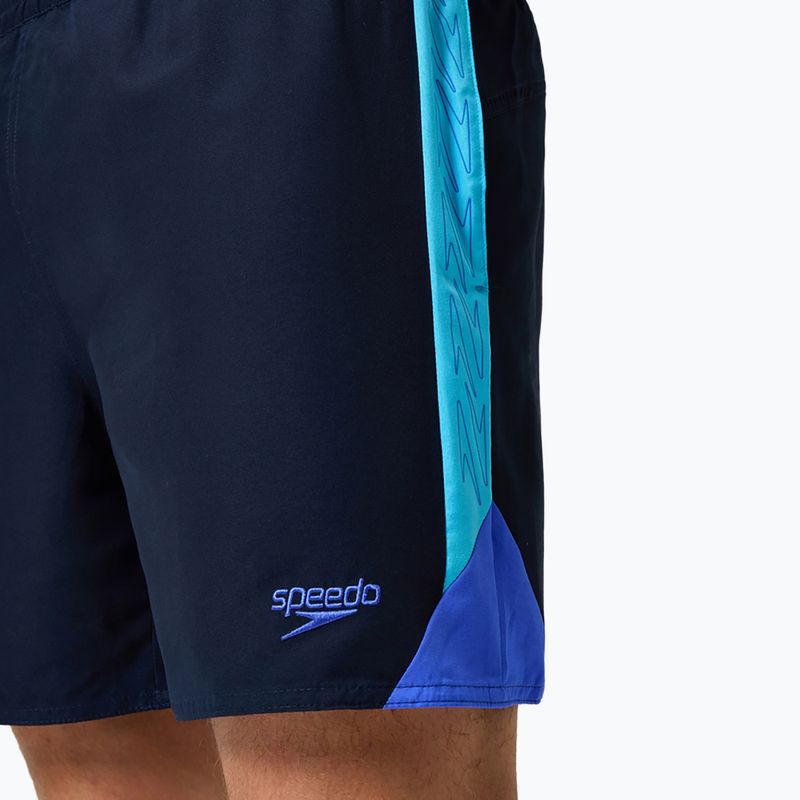 Мъжки плажни шорти Speedo HyperBoom Splice 16" true navy/berry 9