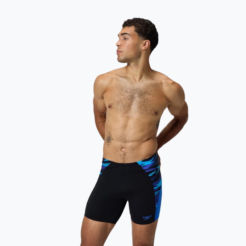 Мъжки плувни шорти тип клин Speedo Endurance+ Max Splice Jammer black/cobalt pop 4