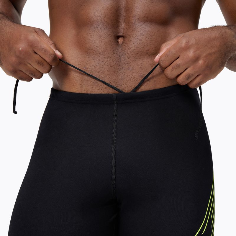 Мъжки шорти за плуване тип клин Speedo HyperBoom Placement Jammer black/hyper yellow 4