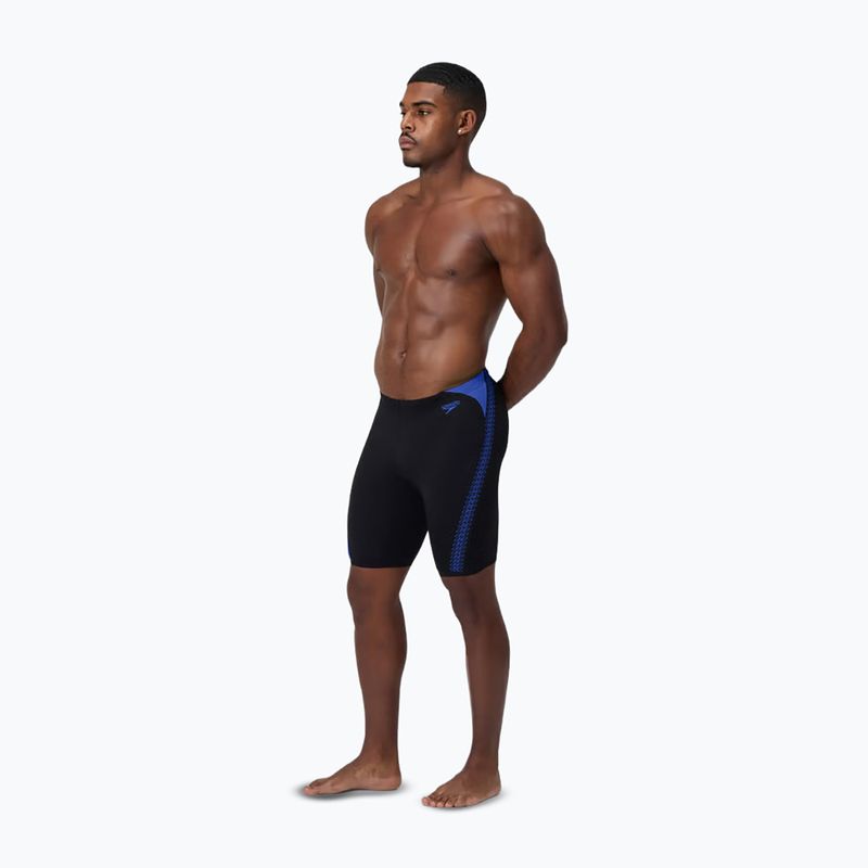 Мъжки плувни шорти тип клин Speedo Hyper Boom Splice black/cobalt pop 2