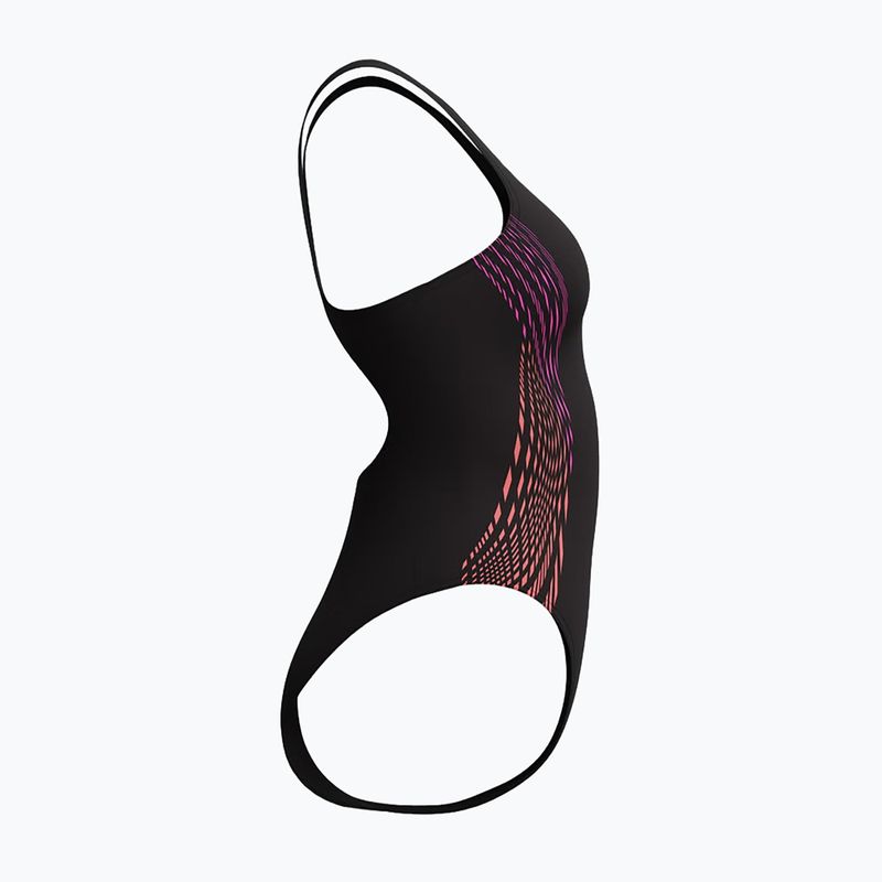 Дамски цял бански костюм Speedo Placement Muscleback neon violet 7