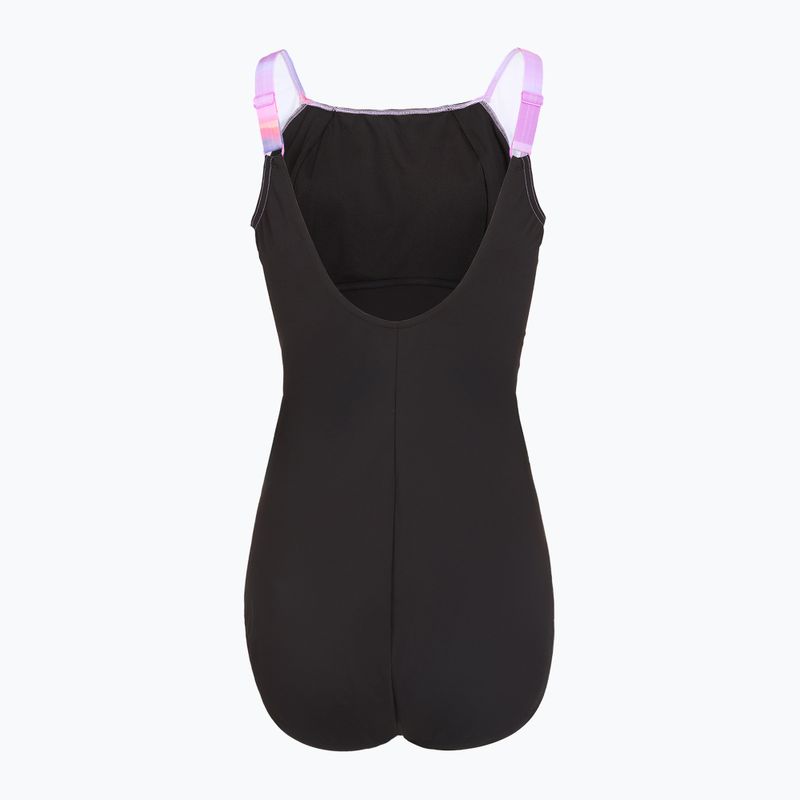 Дамски цял костюм за плуване Speedo Shaping LunaLustre Printed neon violet 2
