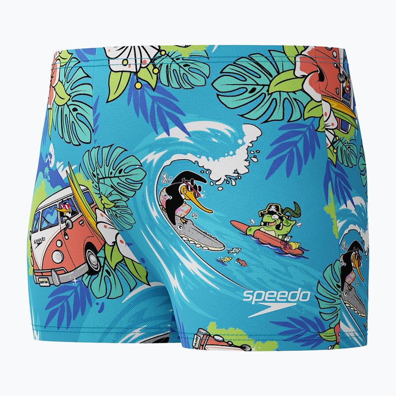 Детски боксерки за плуване Speedo Learn To Swim Digital Allover Aquashort picton blue 3