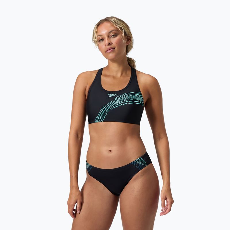 Дамски бански костюм от две части Speedo Placement Bikini set arctic glass 5