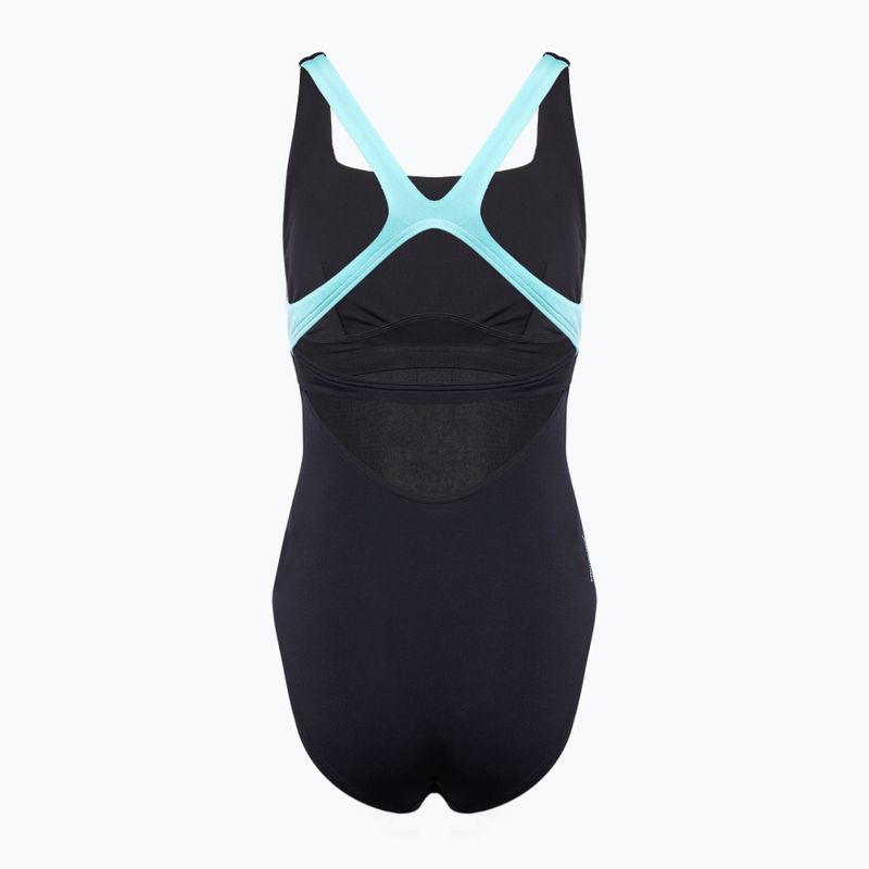 Дамски бански костюм от една част Speedo Flex Band със сутиен за плуване anthracite 2