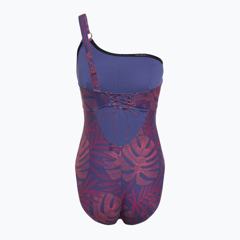 Speedo дамски бански от една част Shaping Printed Asymmetric hapuna blue 2