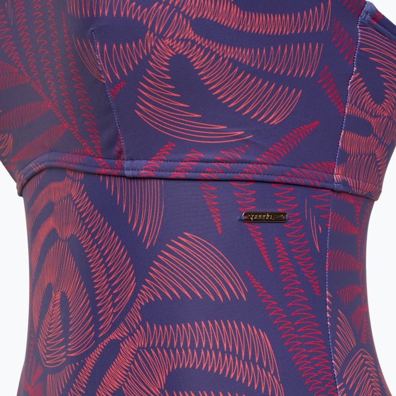 Speedo дамски бански от една част Shaping Printed Asymmetric hapuna blue 3