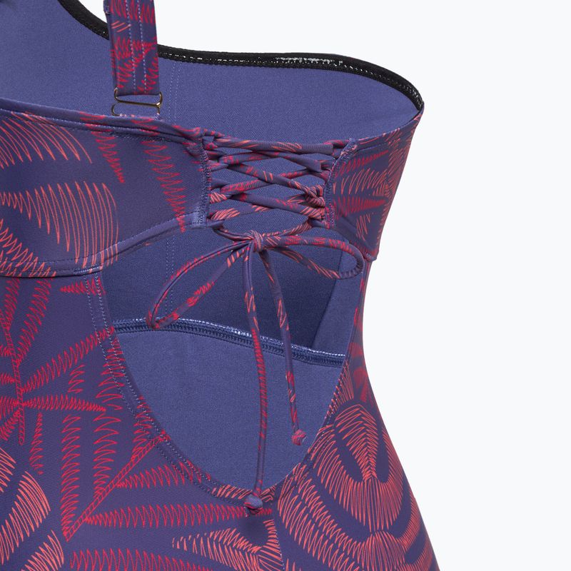 Speedo дамски бански от една част Shaping Printed Asymmetric hapuna blue 4