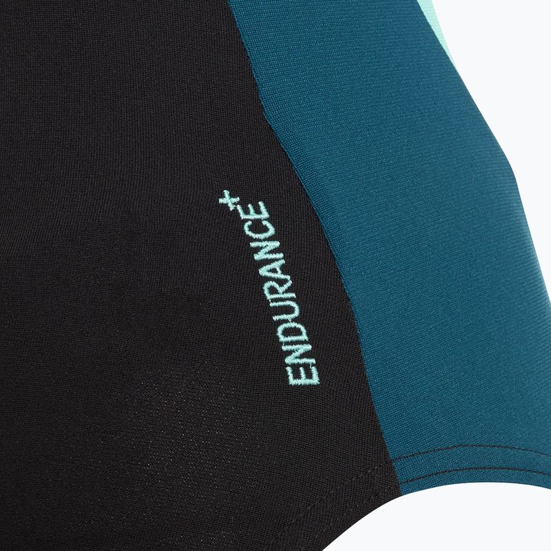 Speedo дамски бански костюм от една част High Neck Splice Cross Back dark teal 4