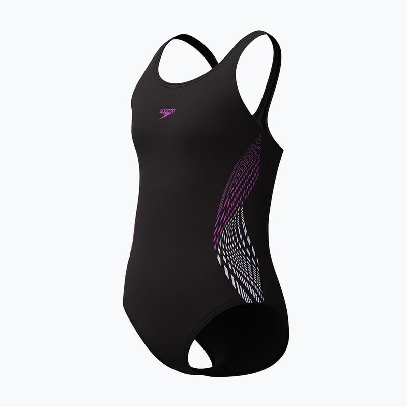Детски цял бански костюм Speedo Plastisol Placement Muscleback diva 3