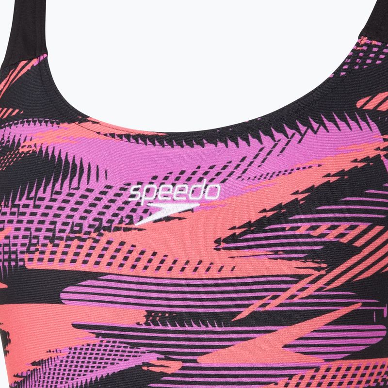 Дамски бански костюм от една част Speedo HyperBoom Placement Muscleback coral sands 3