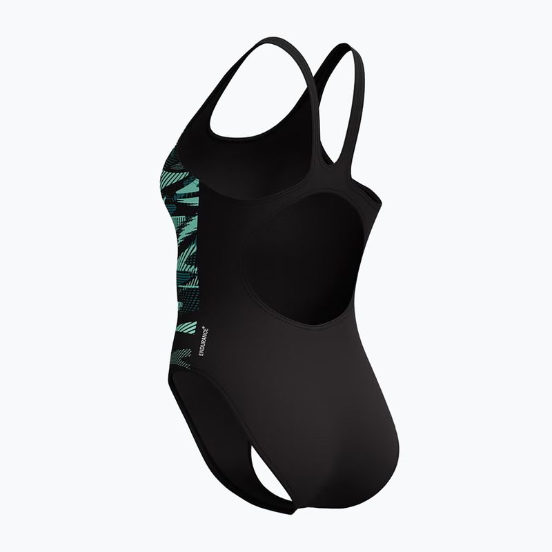 Дамски цял бански костюм Speedo Hyperboom Placement Muscleback dark teal 5