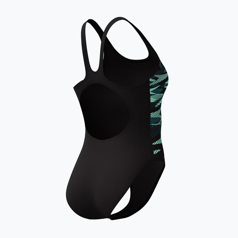 Дамски цял бански костюм Speedo Hyperboom Placement Muscleback dark teal 6
