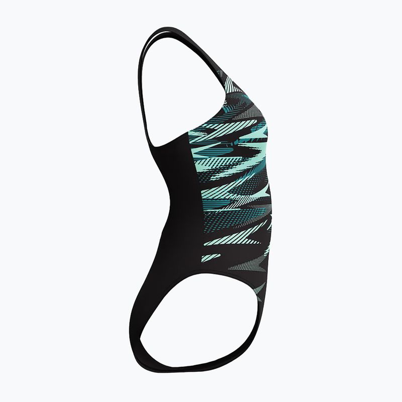 Дамски цял бански костюм Speedo Hyperboom Placement Muscleback dark teal 7