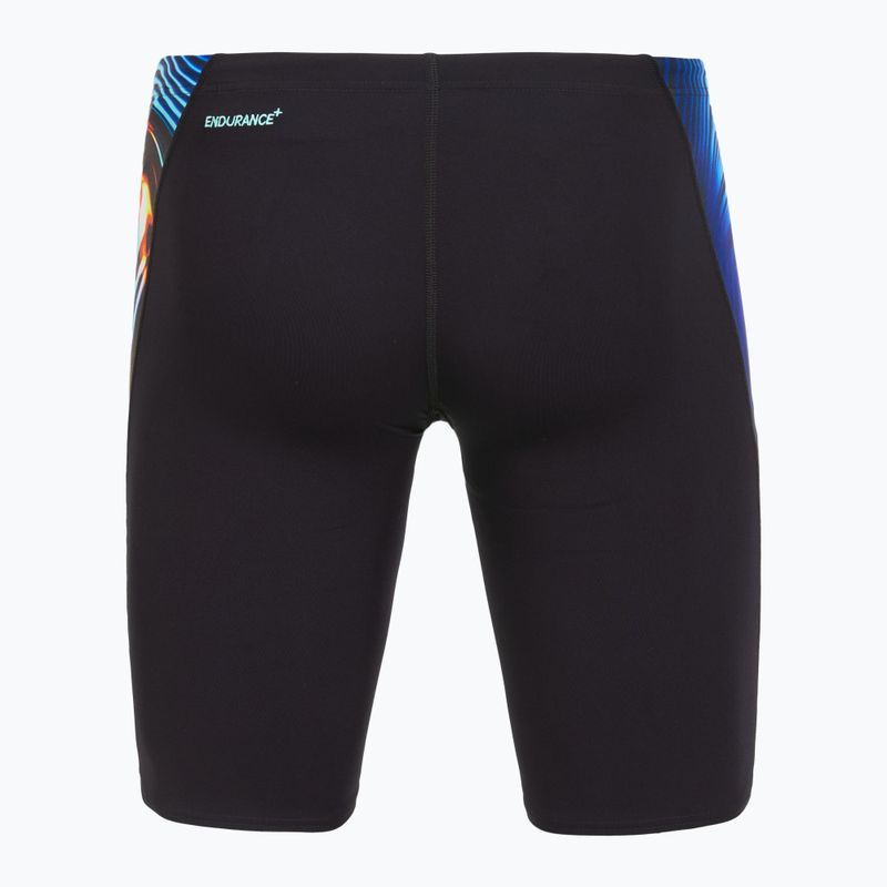 Мъжки бански Speedo Placement Digital V-Cut Jammer lava blur/speedo black 2
