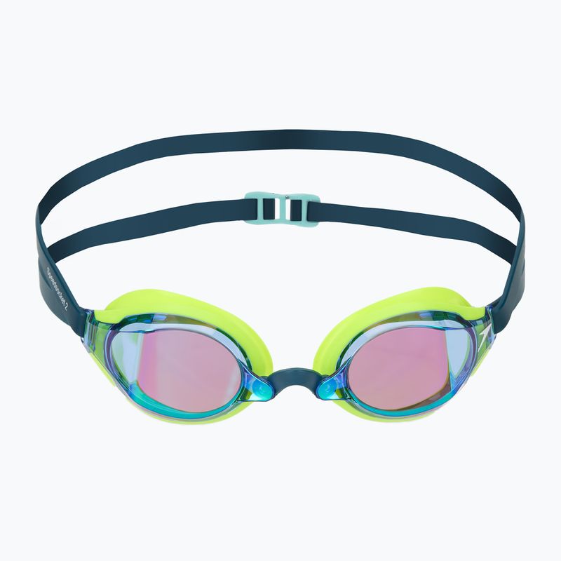 Очила за плуване Speedo Fastskin Speedsocket 2 Mirror хипер жълто/кобалт/емералд 2