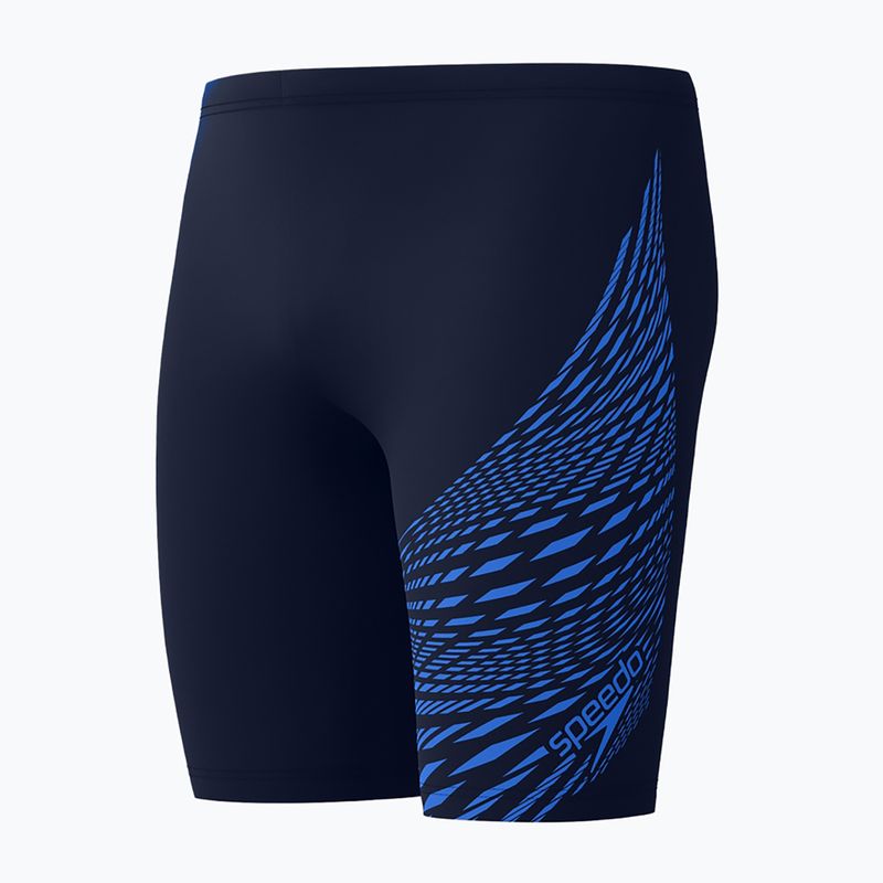 Мъжки плувни шорти тип клин Speedo Medley Logo Jammer navy/cobalt pop 3
