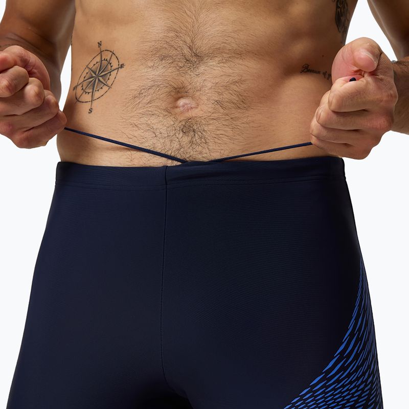 Мъжки плувни шорти тип клин Speedo Medley Logo Jammer navy/cobalt pop 10