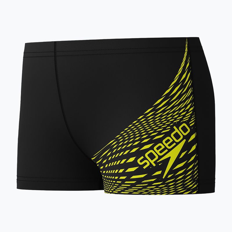 Детски плувни боксерки Speedo Medley Logo Aquashort hyper yellow 3