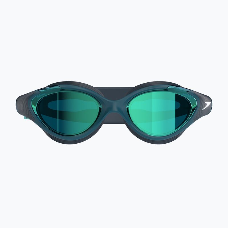 Дамски очила за плуване Speedo Biofuse 2.0 Mirror dark teal / cobalt / emerald mirror 2