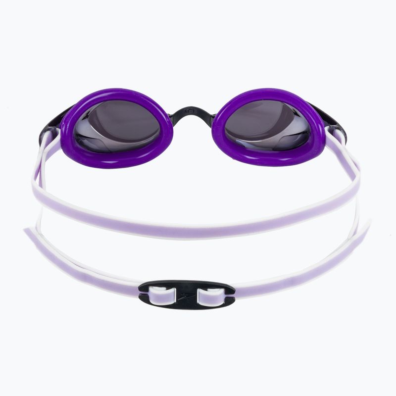Очила за плуване за жени Speedo Vanquisher 3.0 Mirrored лилава мъгла/рис/сребърно огледало 4