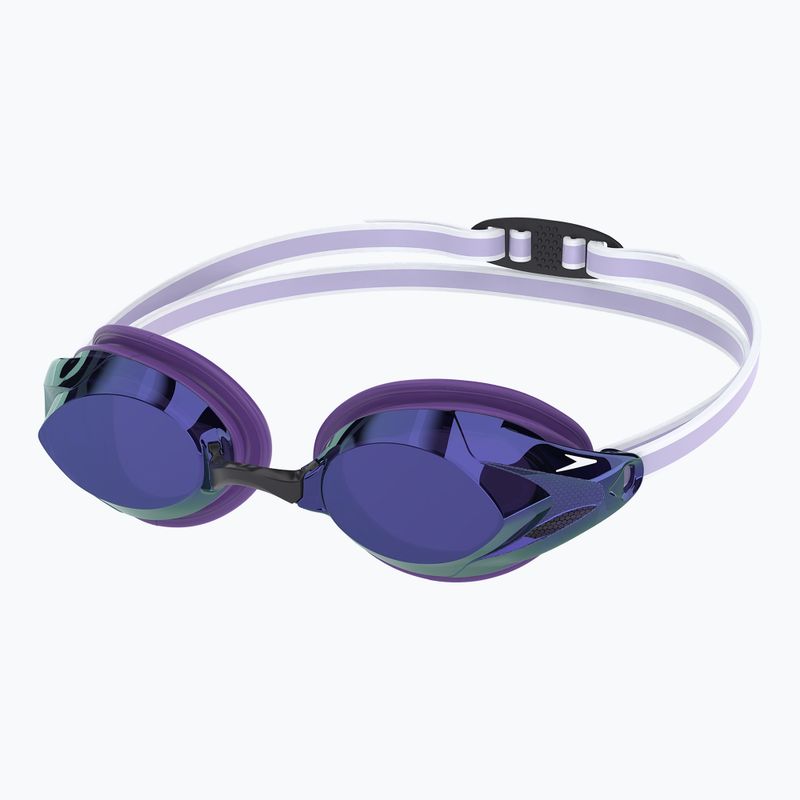 Очила за плуване за жени Speedo Vanquisher 3.0 Mirrored лилава мъгла/рис/сребърно огледало