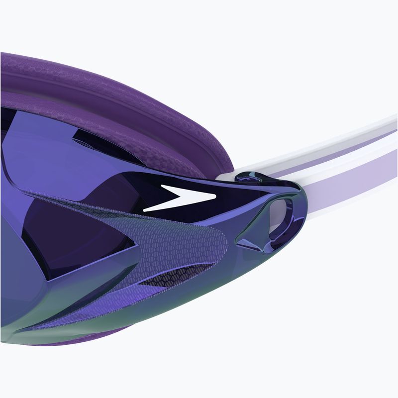Очила за плуване за жени Speedo Vanquisher 3.0 Mirrored лилава мъгла/рис/сребърно огледало 3