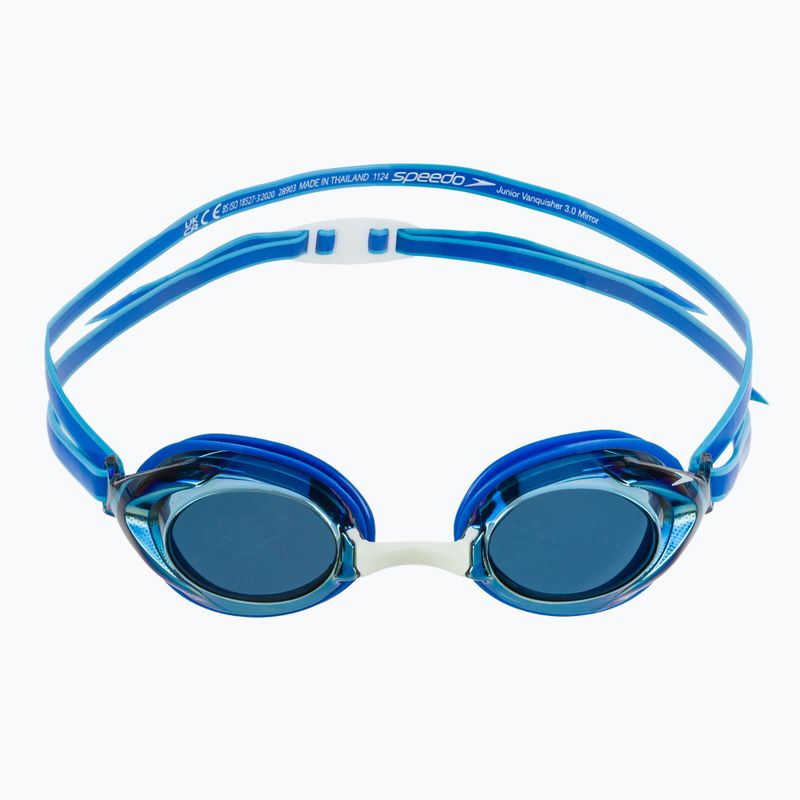 Детски очила за плуване Speedo Vanquisher 3.0 Mirror cobalt pop / cobalt / gold mirror 2