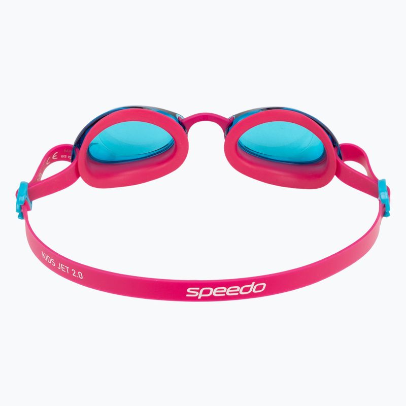 Плувни очила Speedo Kids Jet 2.0 в електриково розово/лазурно синьо 4