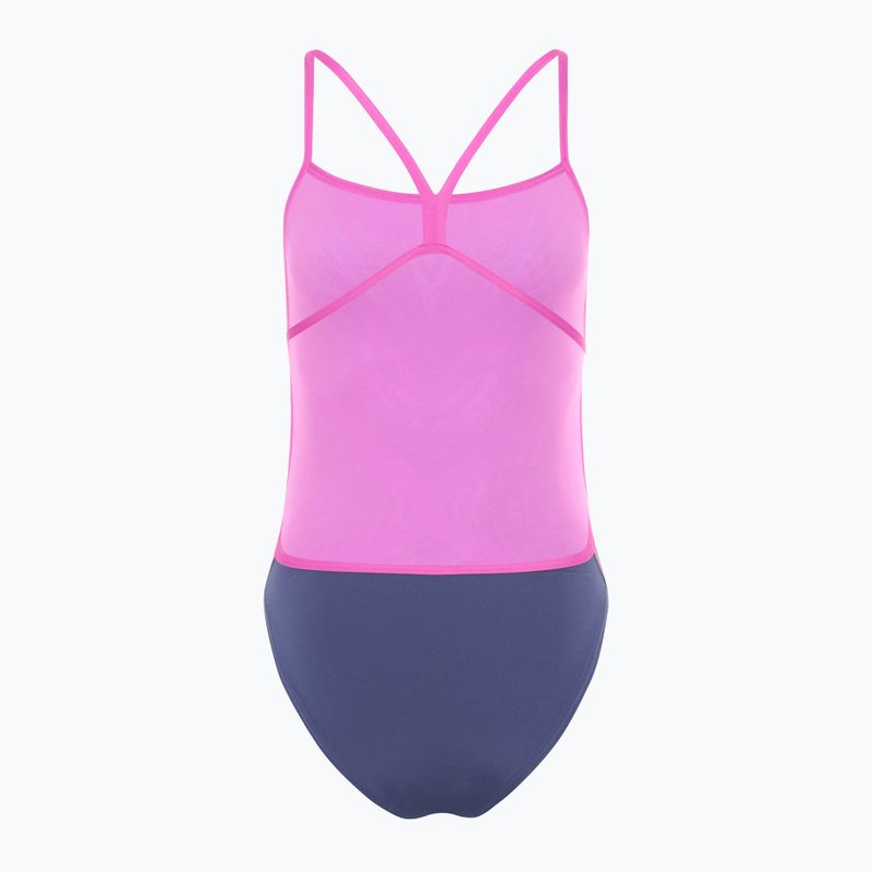 Speedo Placement Digital Vback balance blend/hapuna blue дамски бански от една част 2