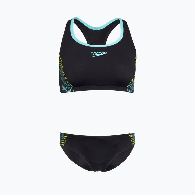 Speedo Placement хипер жълт дамски бански костюм от две части