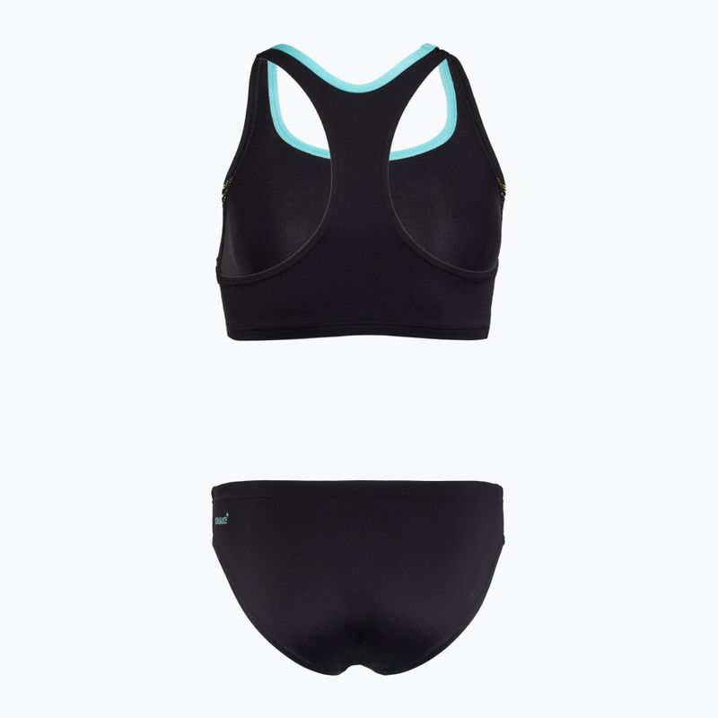 Speedo Placement хипер жълт дамски бански костюм от две части 2
