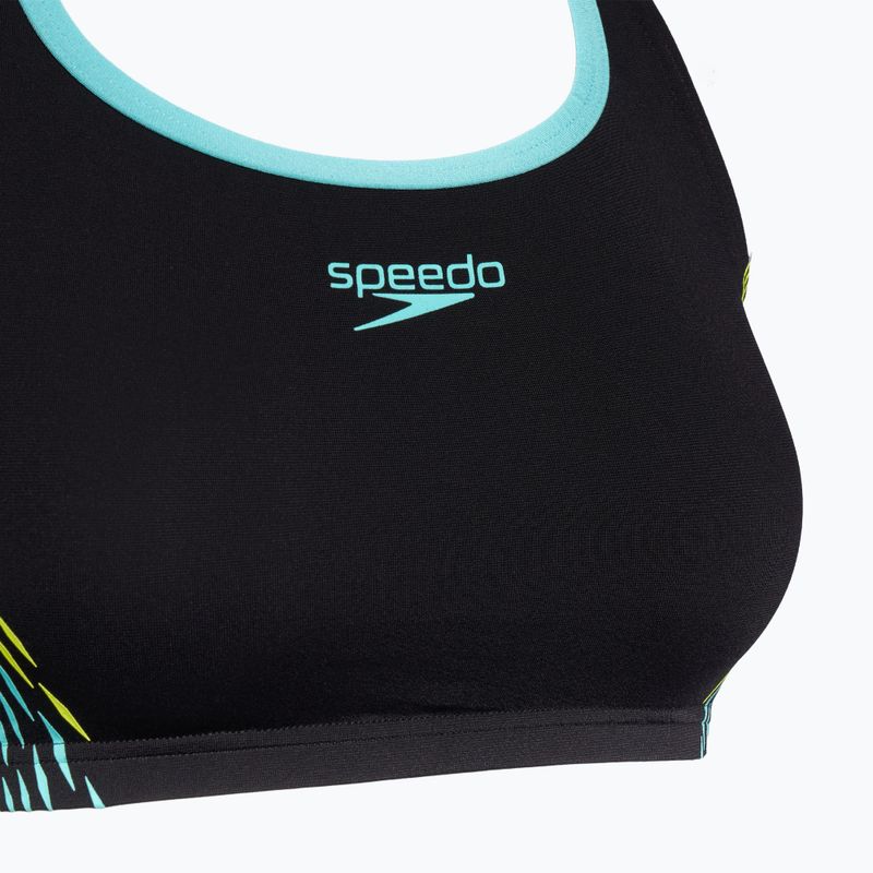 Speedo Placement хипер жълт дамски бански костюм от две части 3
