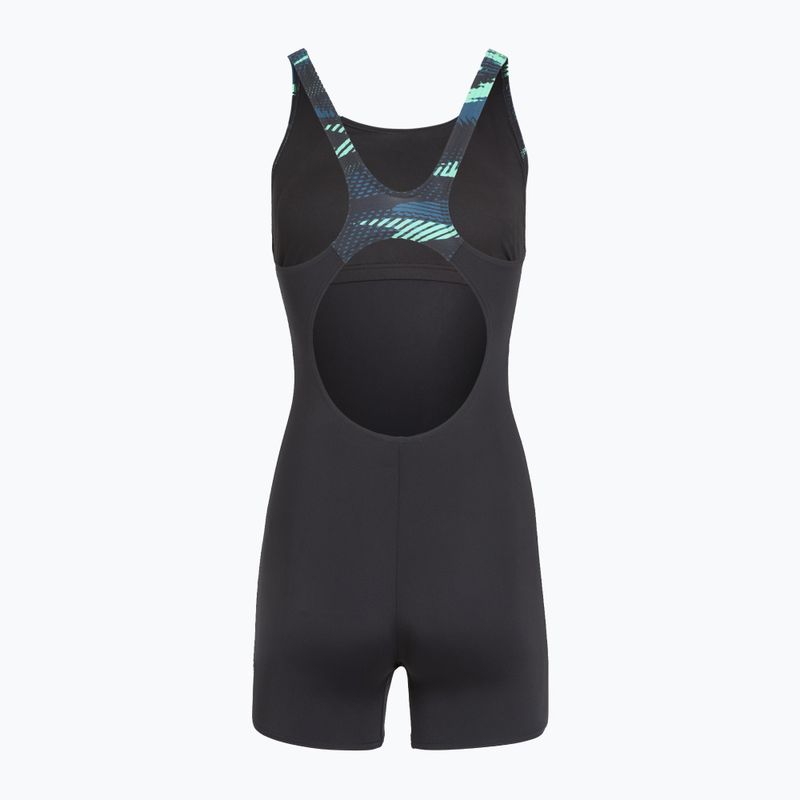 Дамски цял костюм за плуване Speedo HyperBoom Splice Legsuit dark teal 2