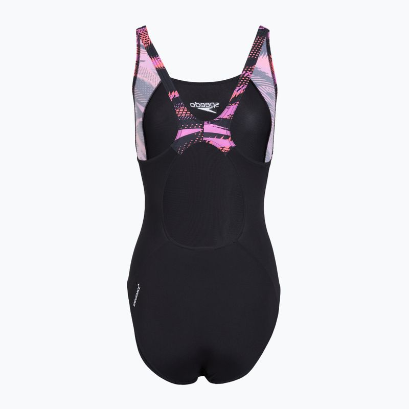 Дамски цял бански костюм Speedo HyperBoom Splice Muscleback neon violet 2