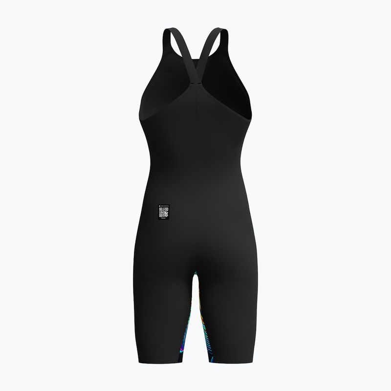 Дамски цял бански костюм Speedo Fastskin LZR Pure Valor 2.0 Closedback Kneeskin black/molten blur 2