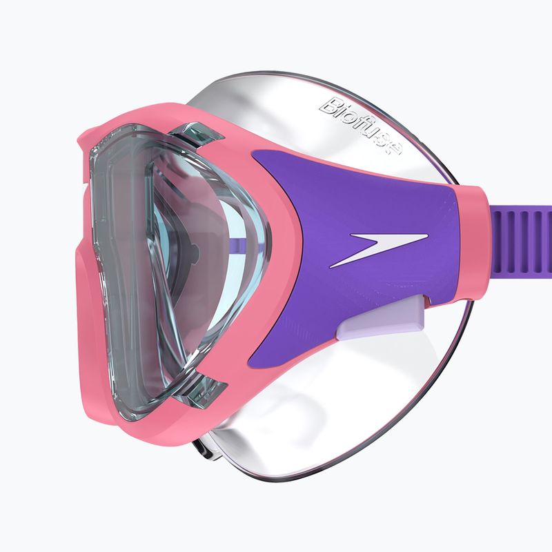 Детска маска за плуване Speedo Biofuse 2.0 pink lemonade / steel 4