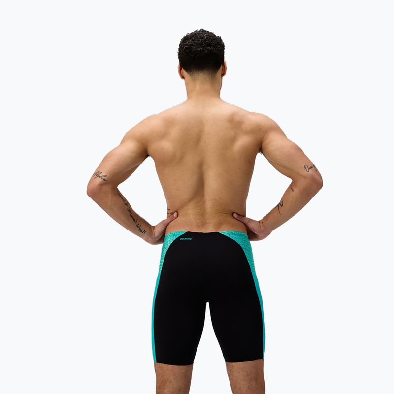 Мъжки шорти за плуване тип клин Speedo Endurance+ MAX Splice Jammer black/turquoise gem 3