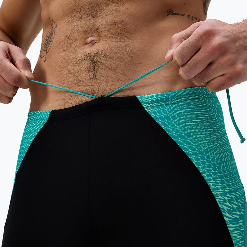 Мъжки шорти за плуване тип клин Speedo Endurance+ MAX Splice Jammer black/turquoise gem 5