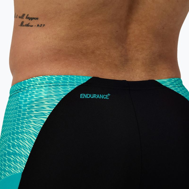 Мъжки шорти за плуване тип клин Speedo Endurance+ MAX Splice Jammer black/turquoise gem 6
