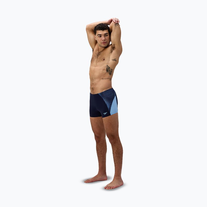 Мъжки боксерки за плуване Speedo Endurance+ MAX Splice Aquashort navy/sugar blue 2