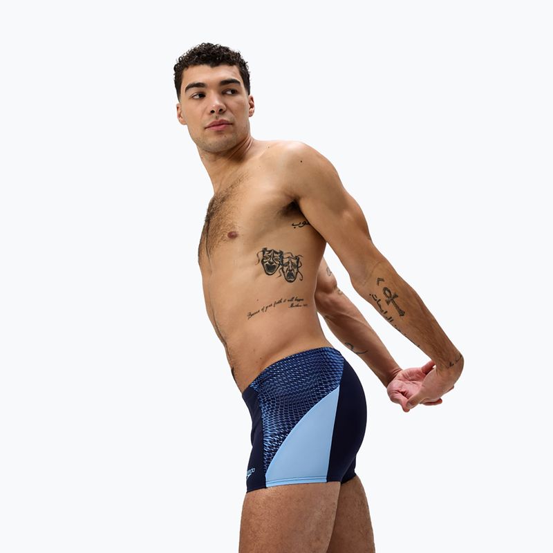 Мъжки боксерки за плуване Speedo Endurance+ MAX Splice Aquashort navy/sugar blue 4