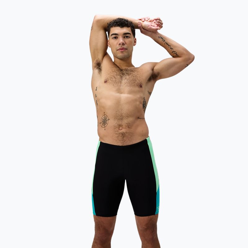 Мъжки шорти за плуване тип клин Speedo Dive Jammer black/turquoise gem