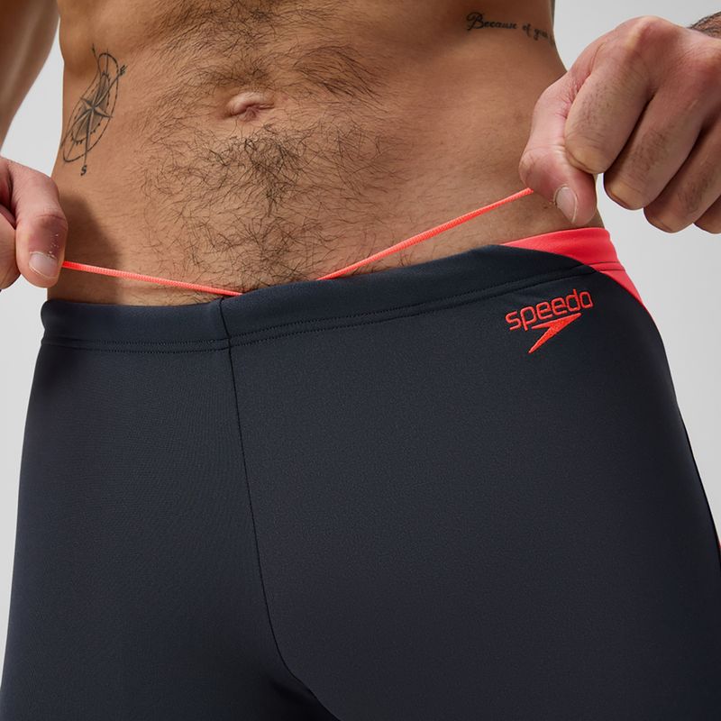 Мъжки боксерки за плуване Speedo Hyper Boom Splice grey lead/neon coral 6
