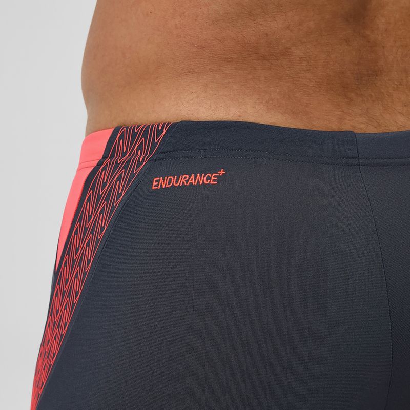 Мъжки боксерки за плуване Speedo Hyper Boom Splice grey lead/neon coral 7