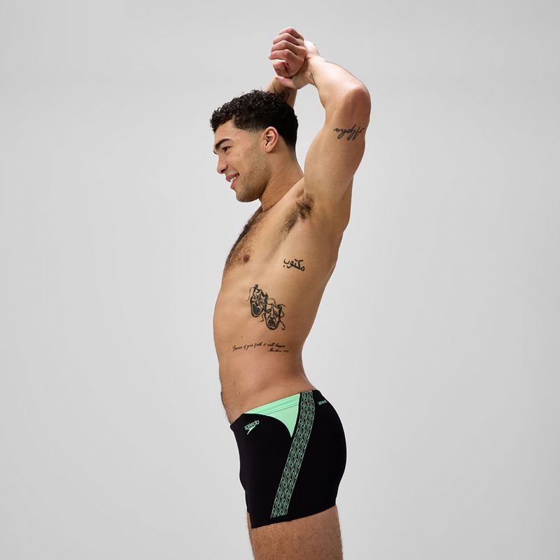 Мъжки боксерки за плуване Speedo Hyper Boom Splice black/alfalfa green 4